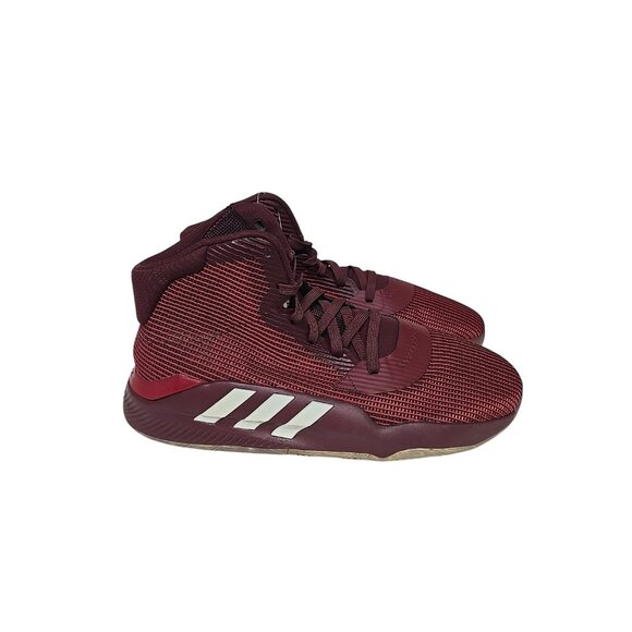 Adidas Men\'s Pro Bounce Mid 19 Kristaps Basketball Shoe Maroon White Size 16M main image 6